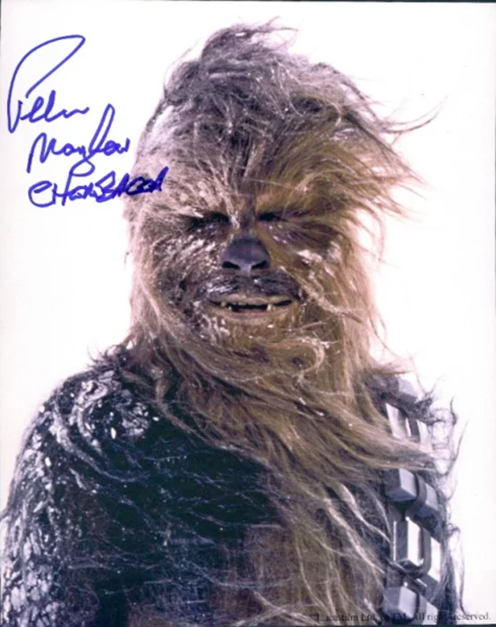 Peter Mayhew autograph