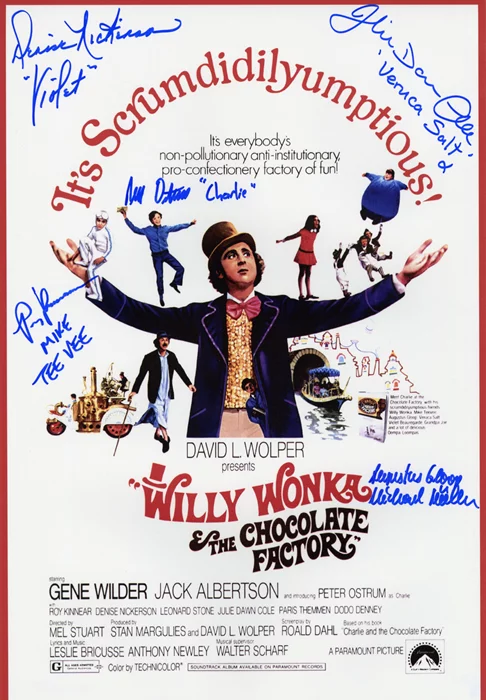 Willy Wonka and The Chocolate Factory autograph