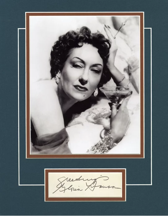 Gloria Swanson autograph
