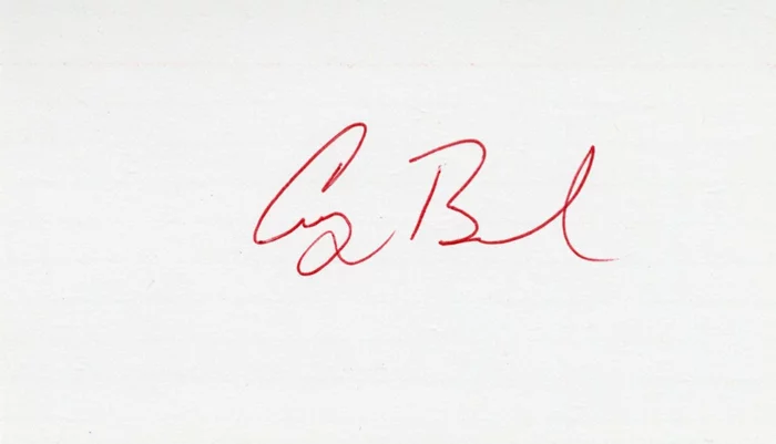 George Bush autograph