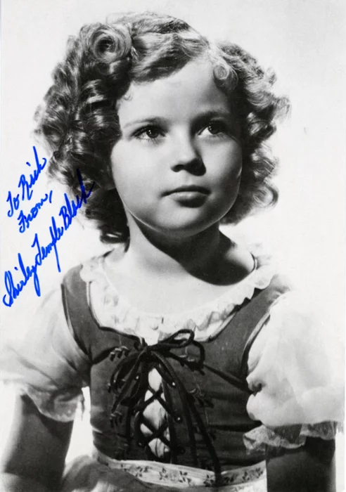 Shirley Temple autograph