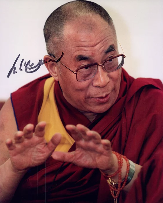 Dalai Lama autograph