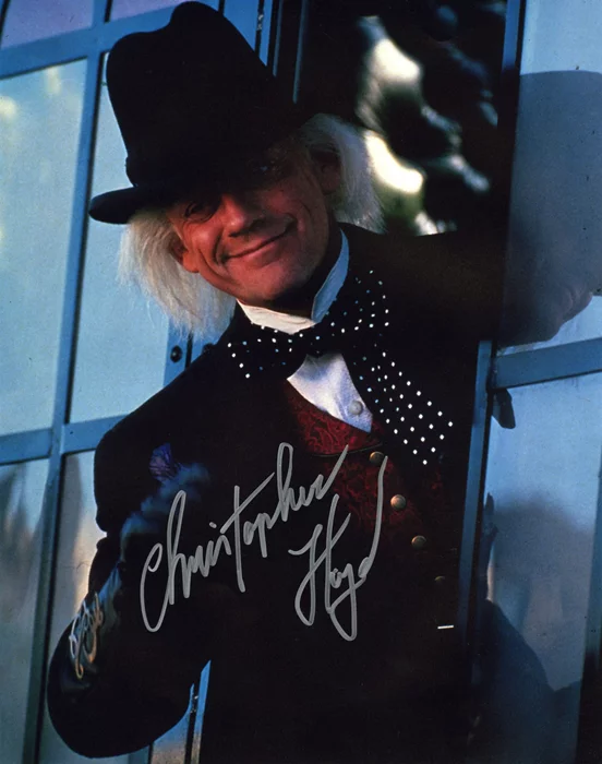 Christopher Lloyd autograph