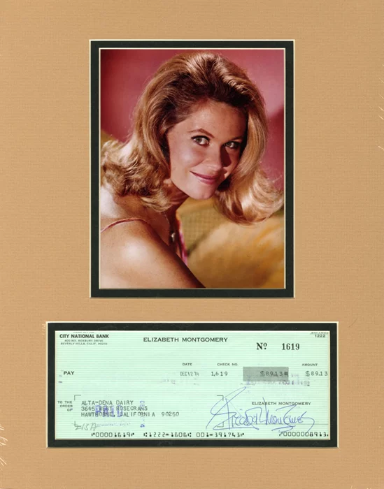 Elizabeth Montgomery autograph