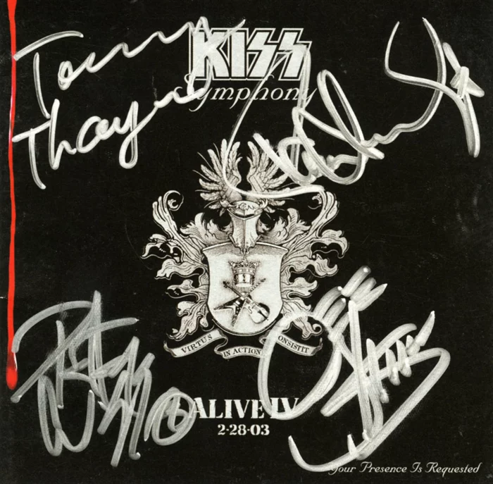 Kiss autograph