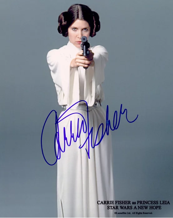 Carrie Fisher autograph