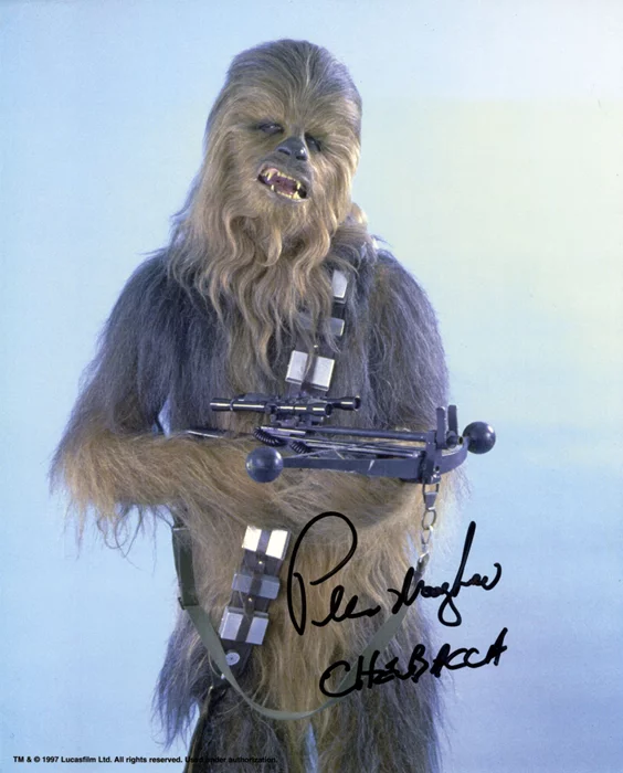Peter Mayhew autograph