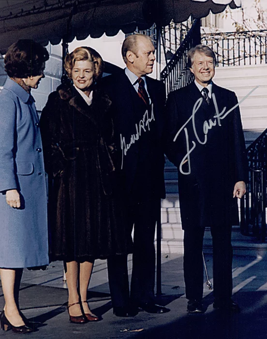 Carter and Ford autograph