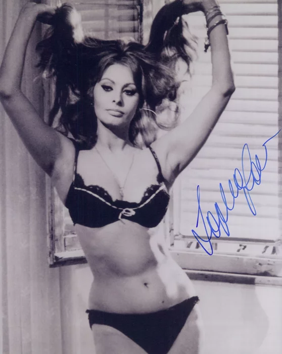 Sophia Loren autograph