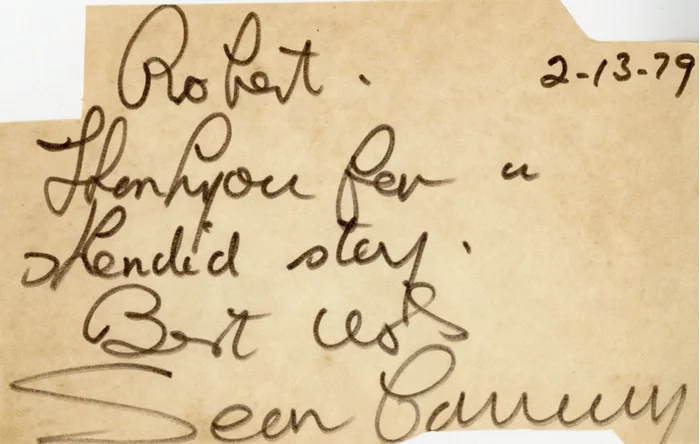 Sean Connery autograph