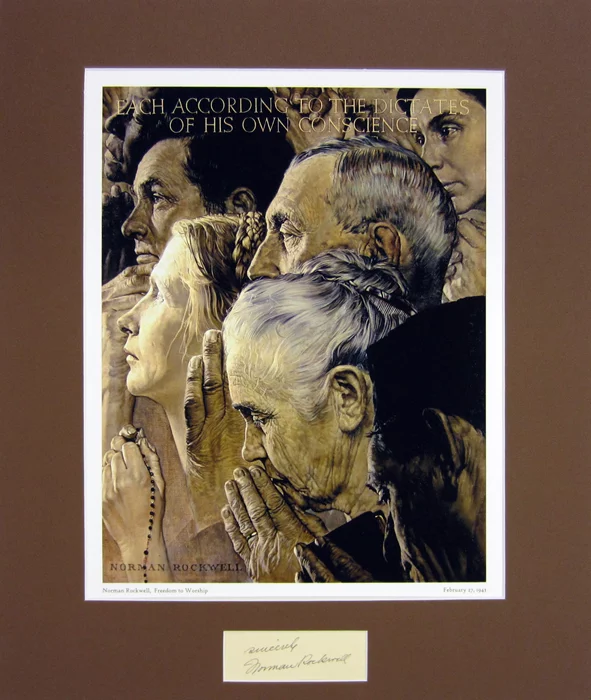 Norman Rockwell autograph