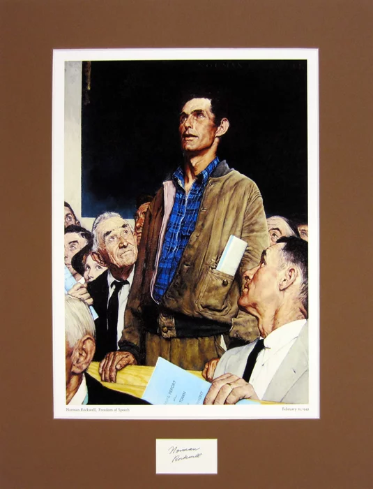 Norman Rockwell autograph