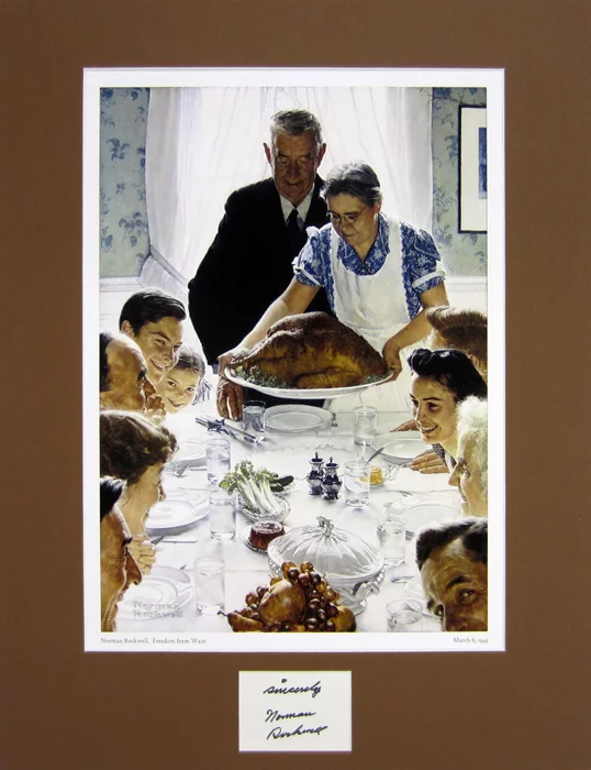 Norman Rockwell autograph