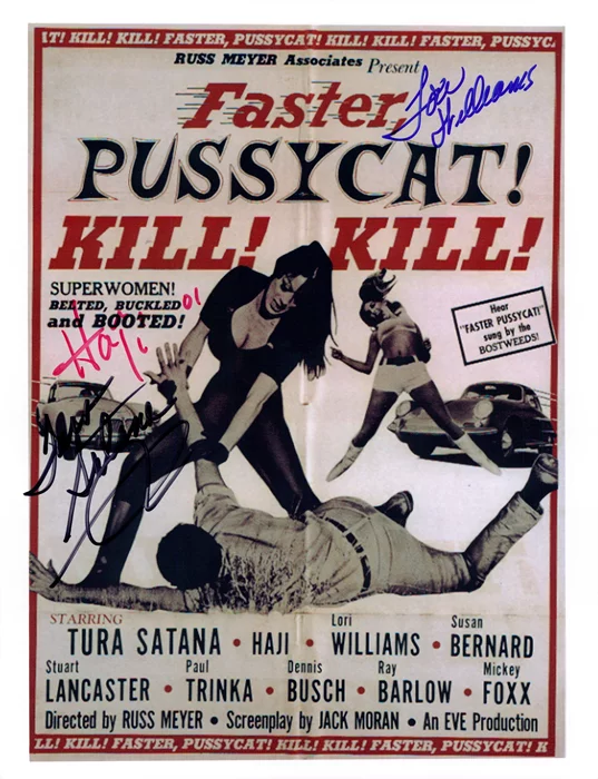 Faster Pussycat Kill Kill autograph