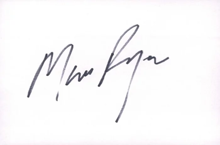 Max Ryan autograph