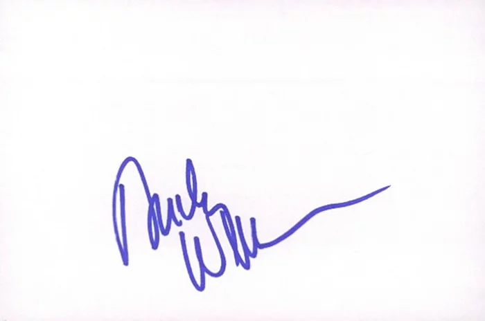 Andy Williams autograph