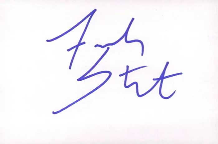 French Stewart autograph