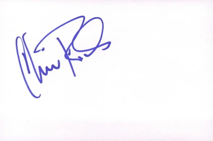 Christopher Rich autograph
