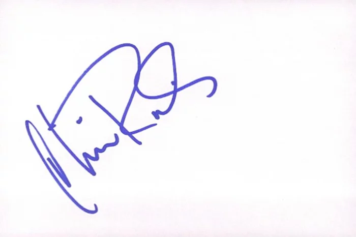 Christopher Rich autograph