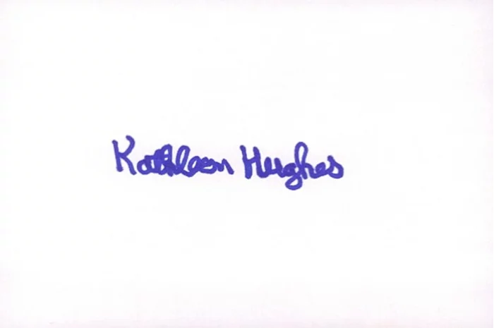 Kathleen Hughes autograph