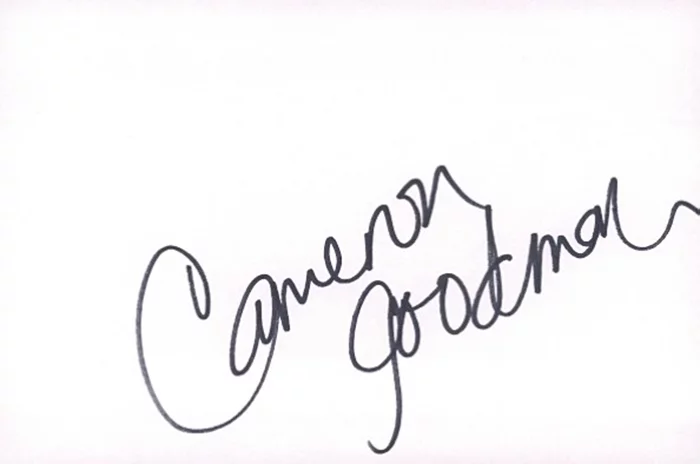 Cameron Goodman autograph