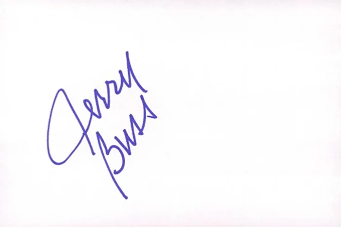 Jerry Buss autograph
