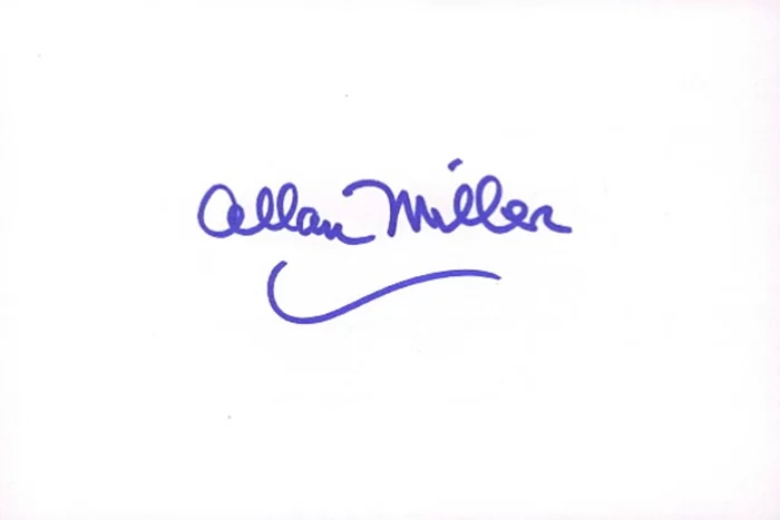 Allan Miller autograph