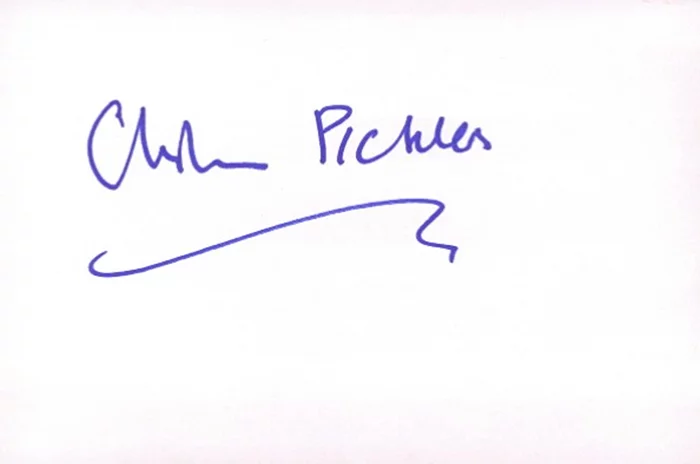 Christina Pickles autograph