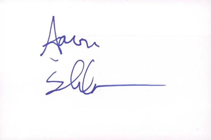 Aaron Schneider autograph