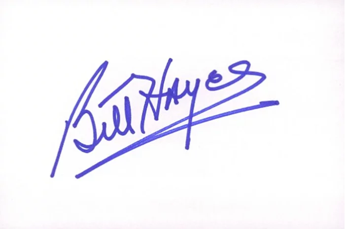 Bill Hayes autograph