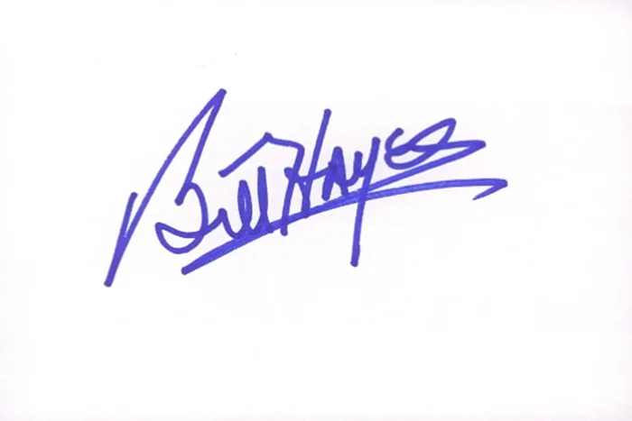 Bill Hayes autograph