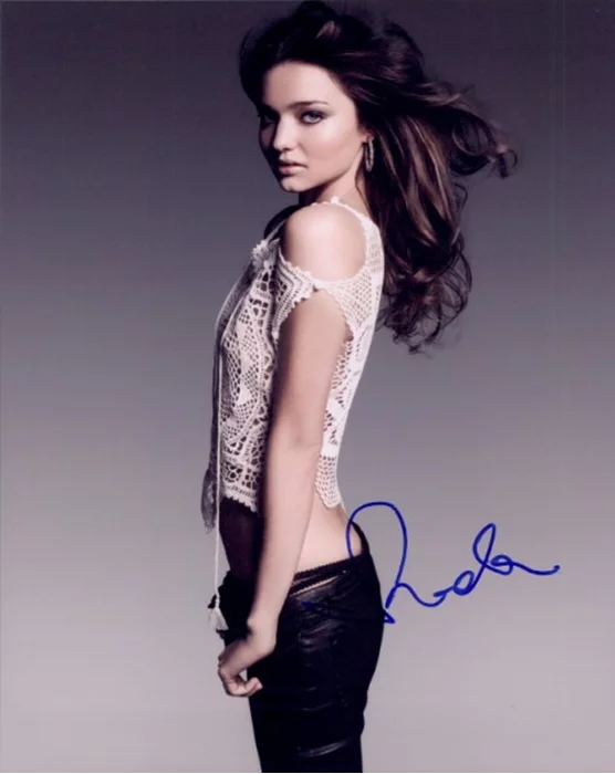 Miranda Kerr autograph
