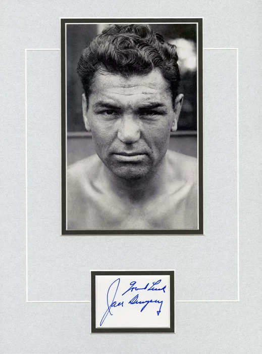 Jack Dempsey autograph