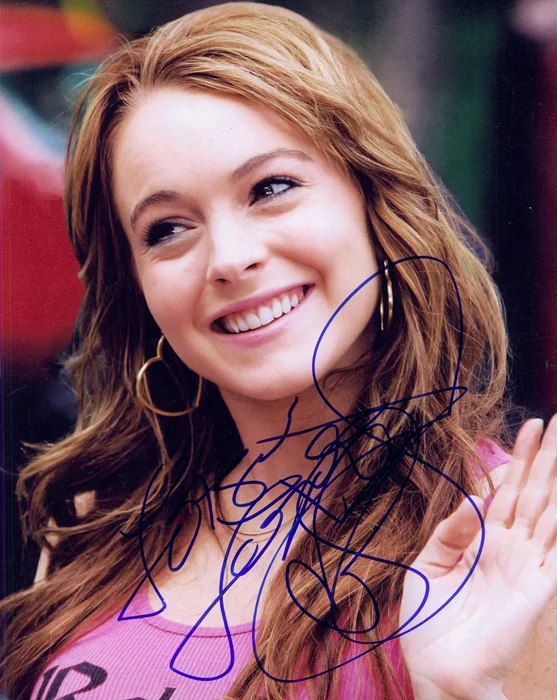 Lindsay Lohan autograph