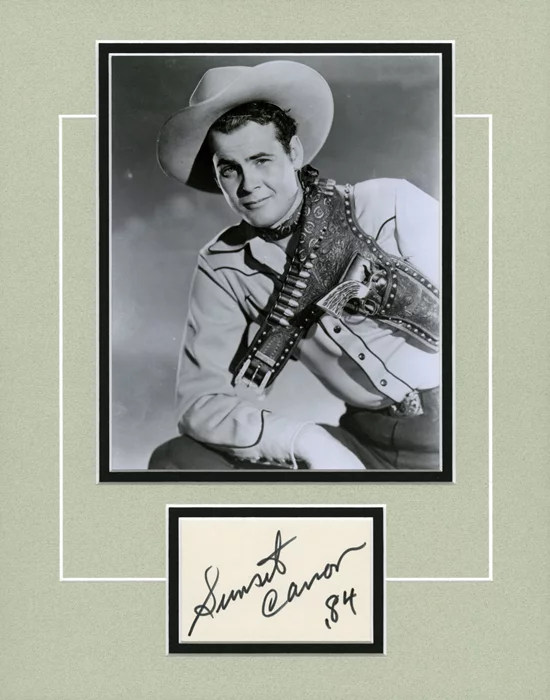 Sunset Carson autograph