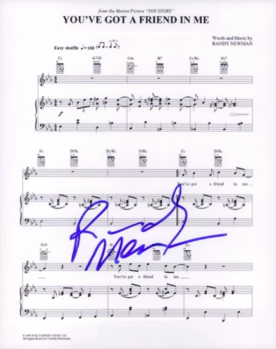 Randy Newman autograph