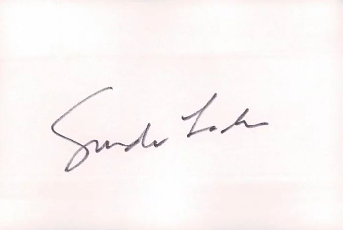 Sondra Locke autograph
