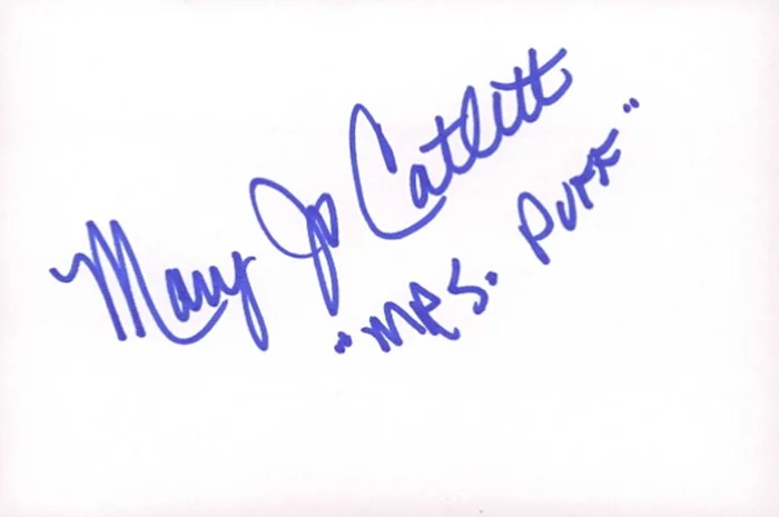 Mary Jo Catlett autograph