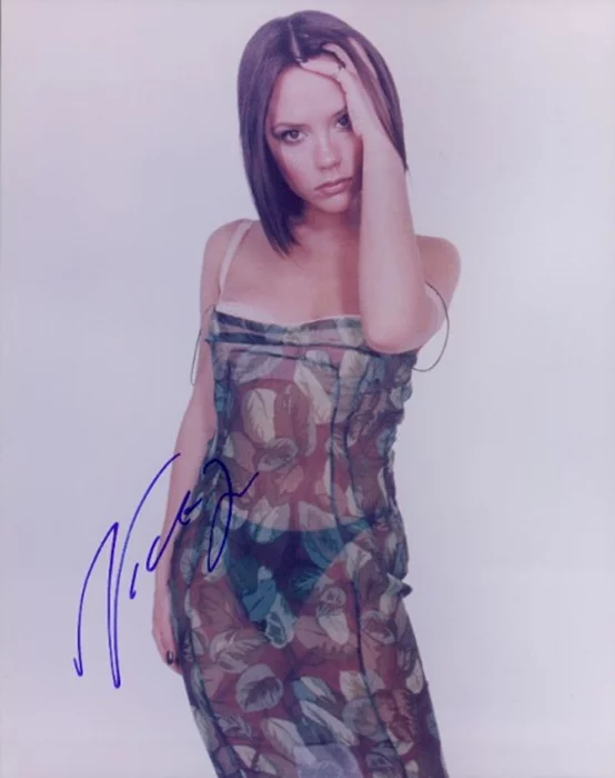 Victoria Beckham autograph