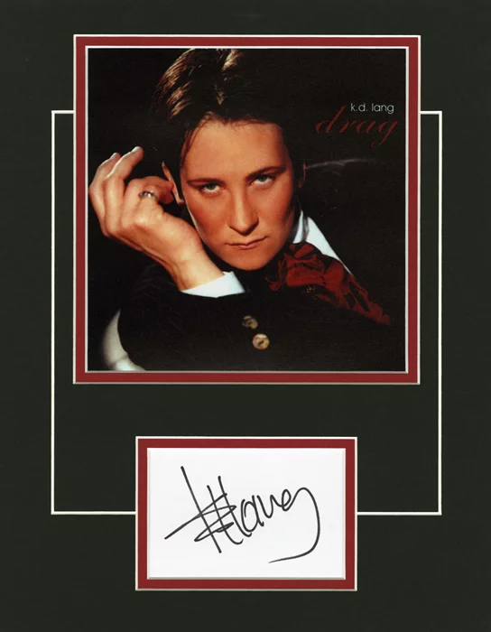 k.d. lang autograph