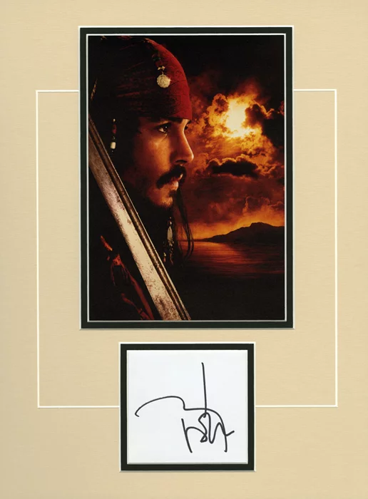 Johnny Depp autograph
