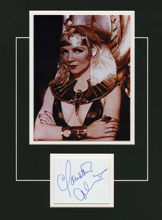 Claudette Colbert autograph