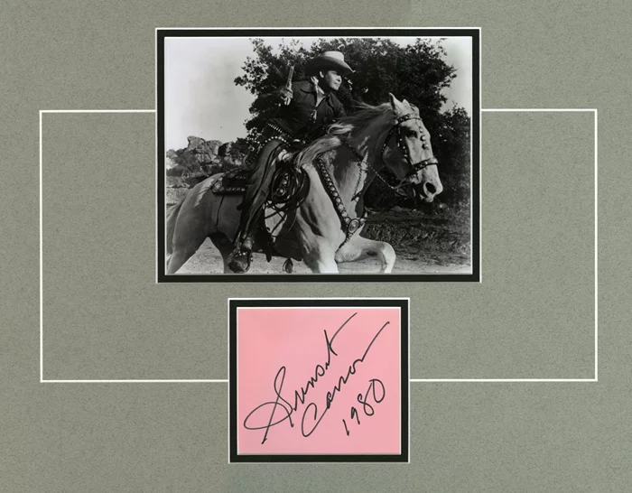 Sunset Carson autograph