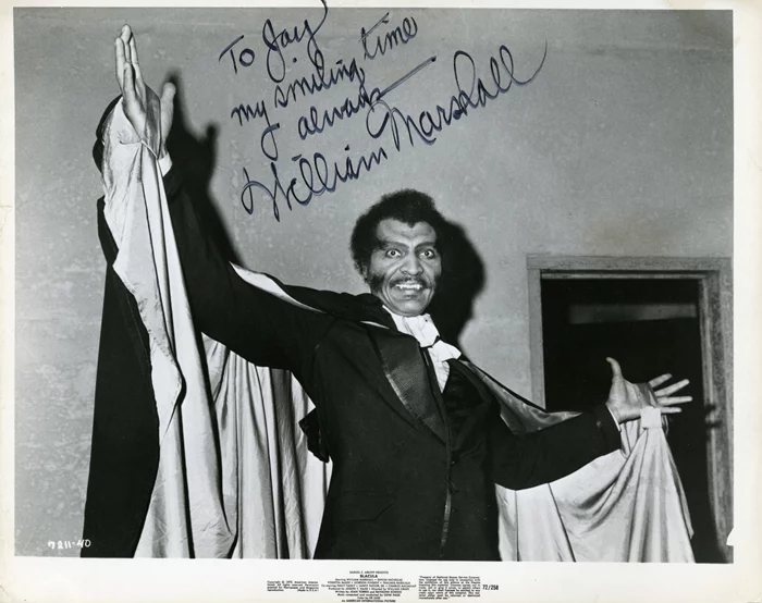 William Marshall autograph