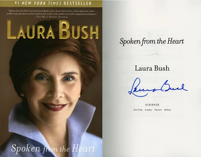 Laura Bush autograph