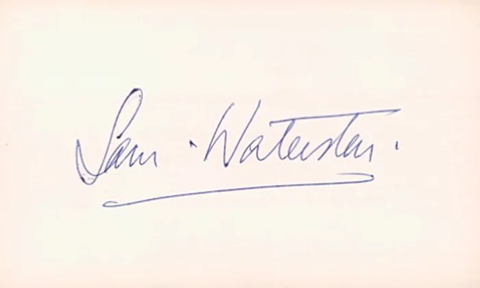 Sam Waterston autograph