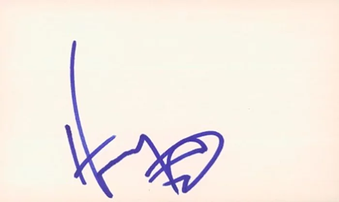 Heavy D autograph