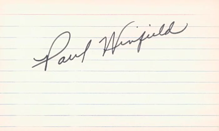 Paul Winfield autograph