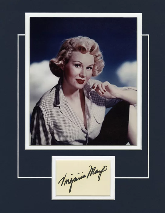 Virginia Mayo autograph