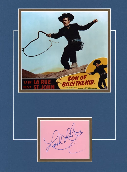 Lash LaRue autograph